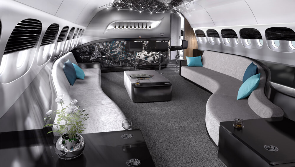 Personalized Interiors at Private Jets